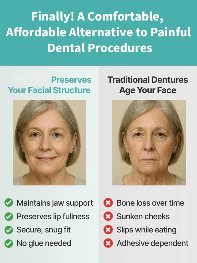 🎁Ends Today: 70% OFF! 🏆 2026 Best Seller: Medical Full Denture with Strong Suctiond🦷Obtain American Dental Association (ADA) Certification