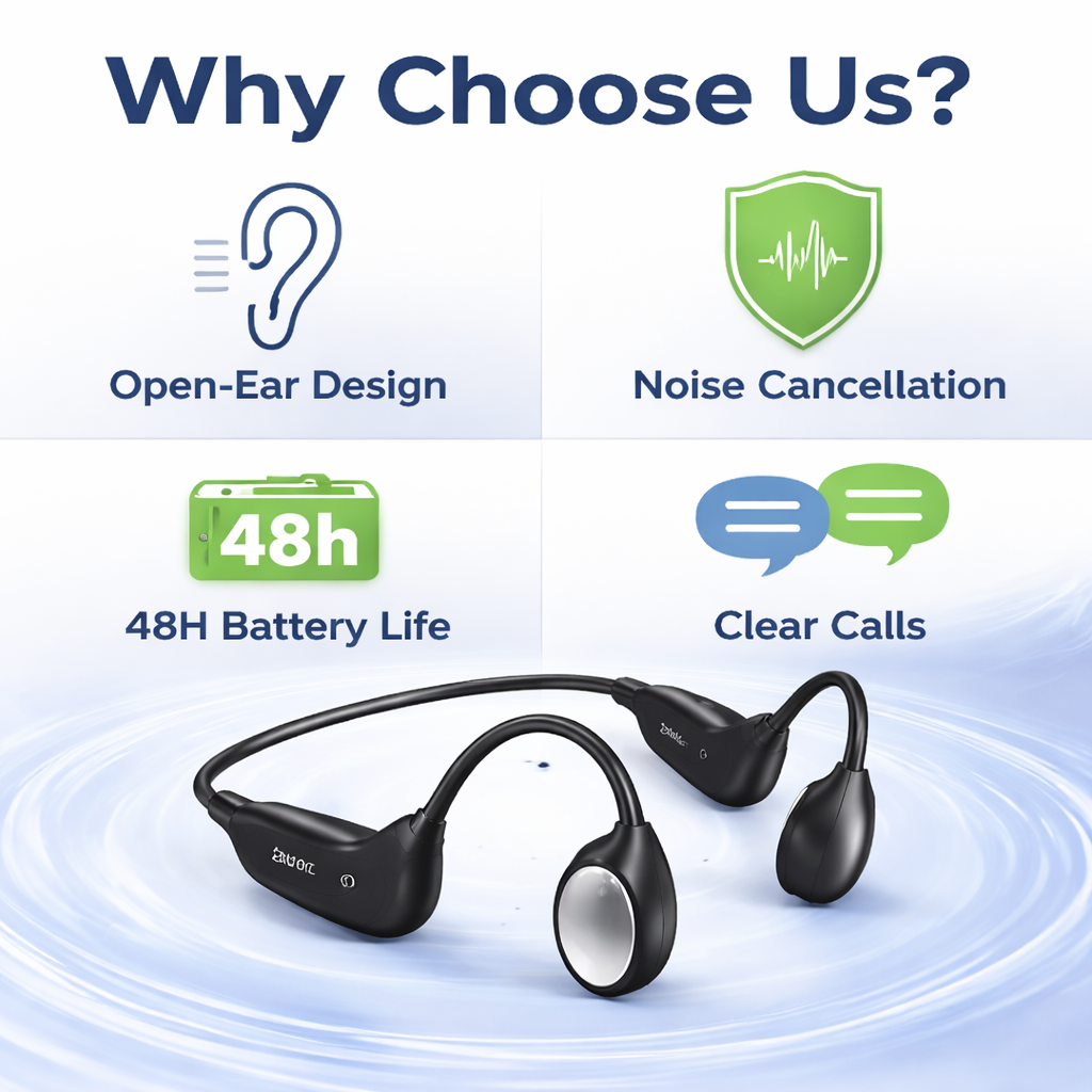 🌎Ends Today: 83% OFF!⏰👂Revitalize your ears again💖 💥 LIMITED TIME OFFER!🔥Advanced Bone Conduction Smart Hearing Headphones