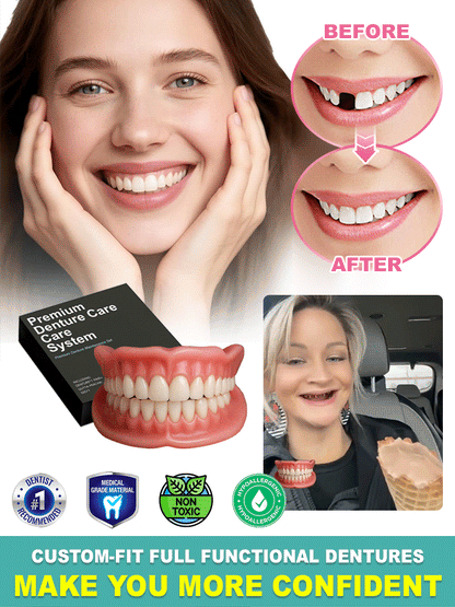 🎁Ends Today: 70% OFF! 🏆 2026 Best Seller: Medical Full Denture with Strong Suctiond🦷Obtain American Dental Association (ADA) Certification